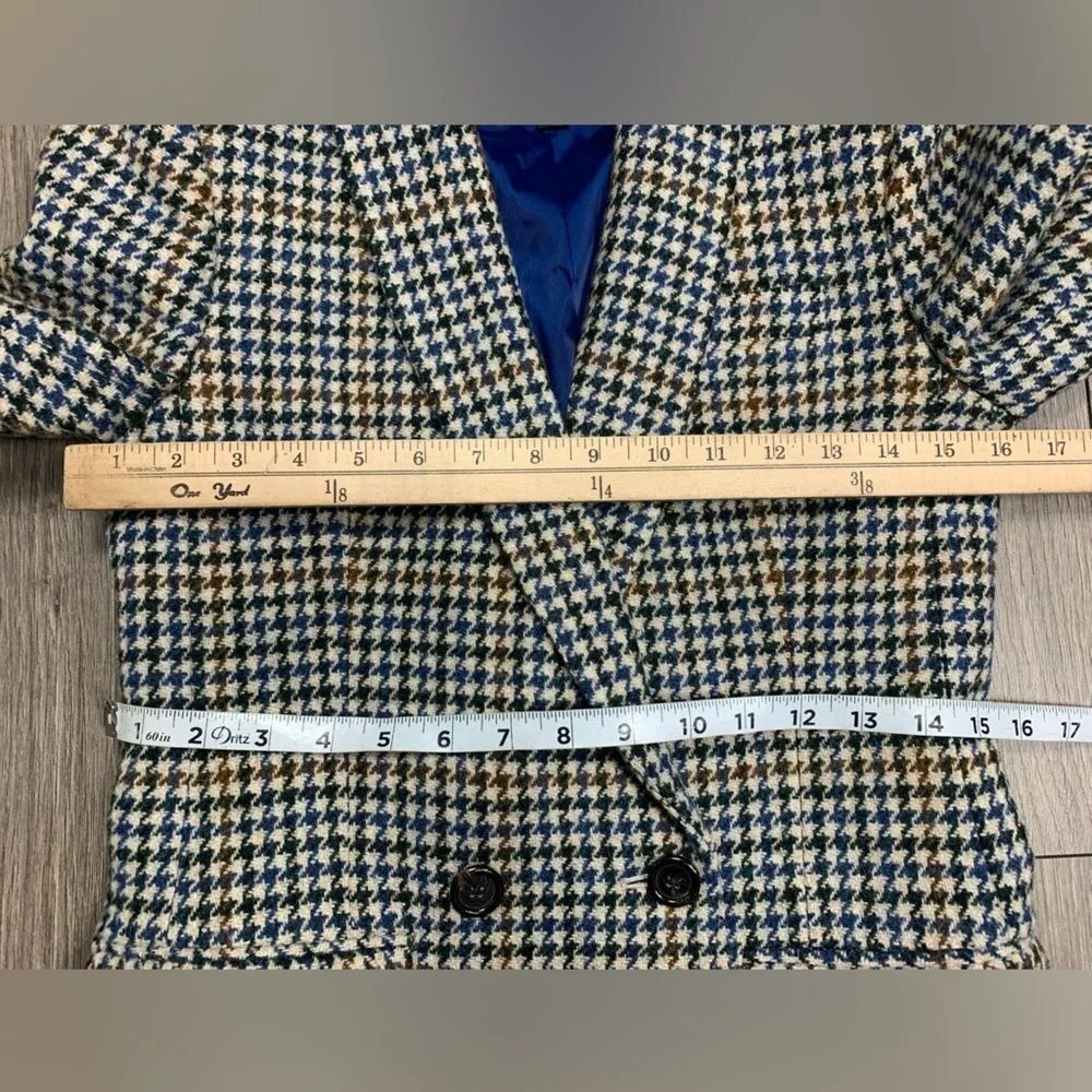 NEW‎ J.CREW WOOL DOVER BLAZER IN HOUNDSTOOTH Sz 00 NWOT